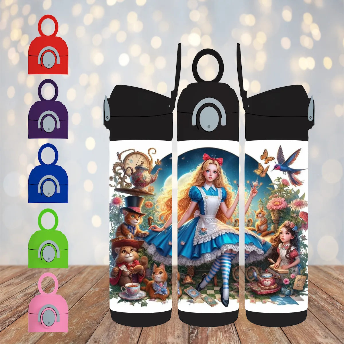 CUSTOMIZABLE ALICE IN WONDERLANDS HOT AND COLD TUMBLER - Crazy Kat Design Co