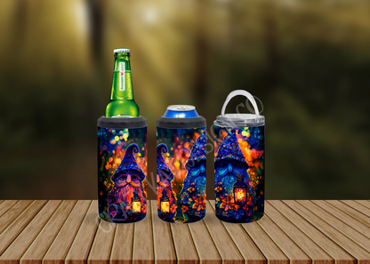 CUSTOMIZABLE GNOME IS THE GARDEN AT NIGHT HOT AND COLD TUMBLERS - Crazy Kat Design Co