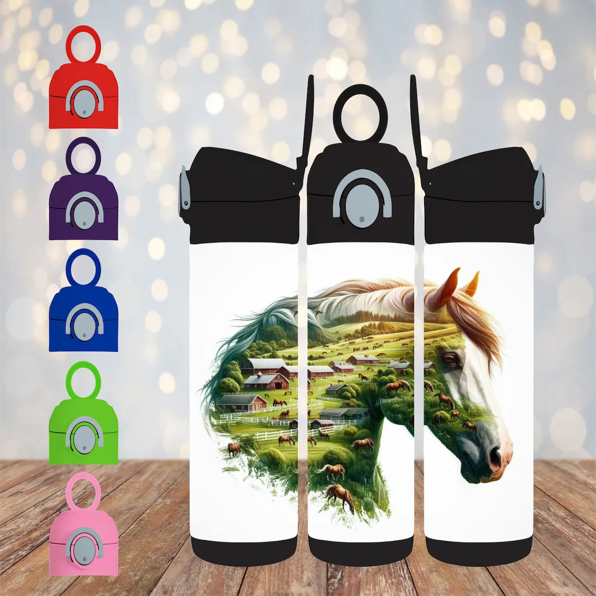 CUSTOMIZABLE HORSE HOT AND COLD TUMBLER - Crazy Kat Design Co