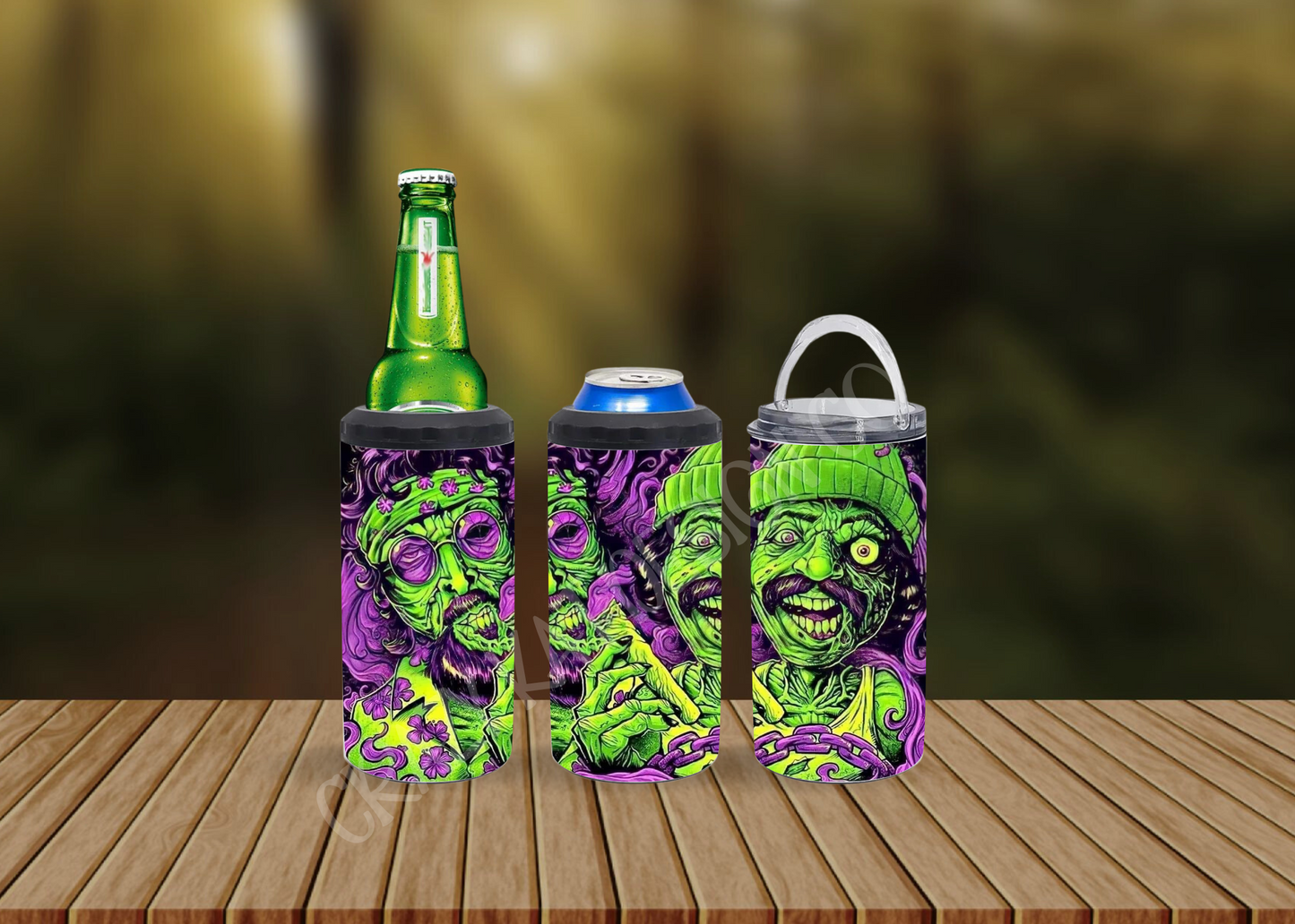 CUSTOMIZABLE ZOMBIE CHEECH AND CHONG HOT AND COLD TUMBLERS