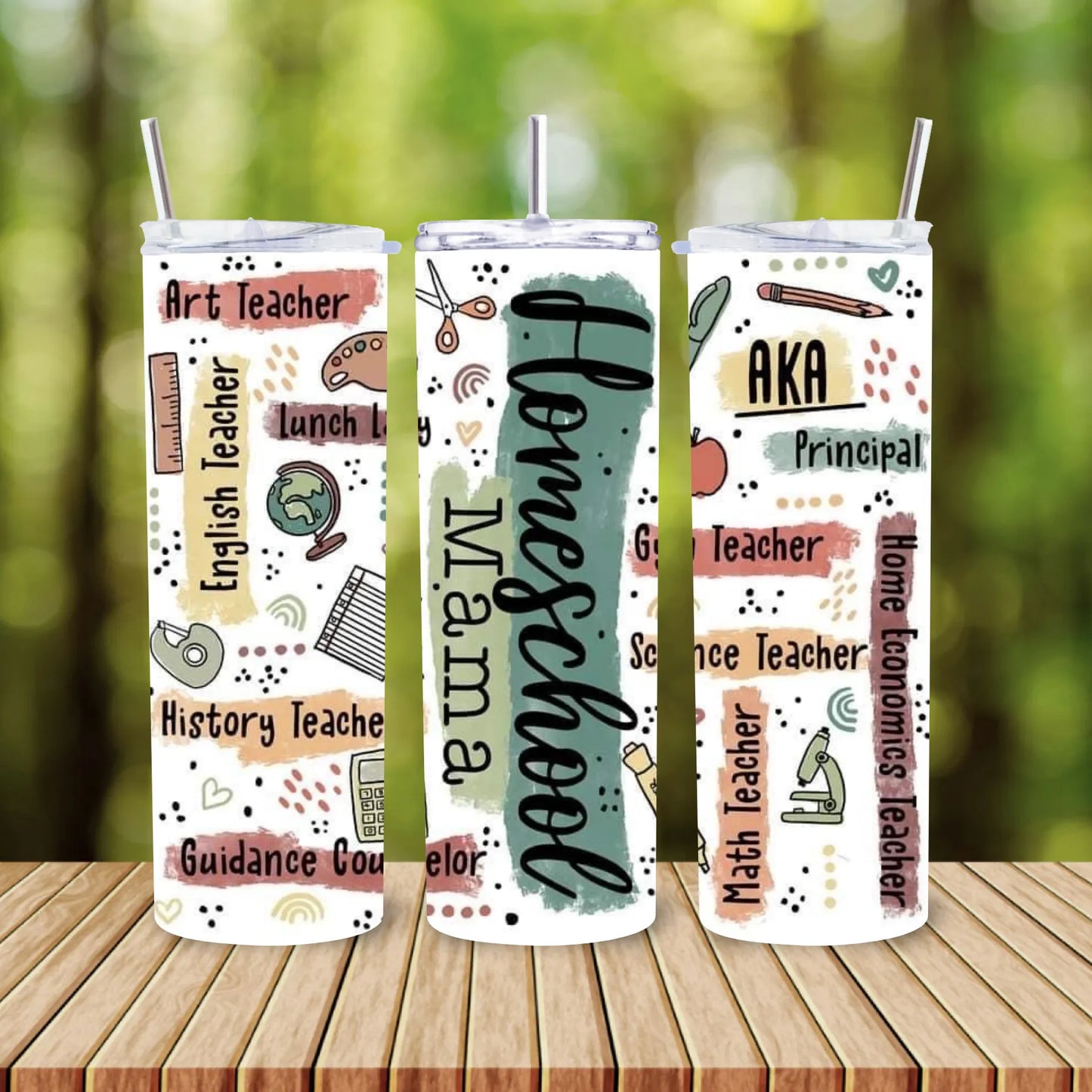 CUSTOMIZABLE HOMESCHOOLING MOM HOT AND COLD TUMBLER - Crazy Kat Design Co