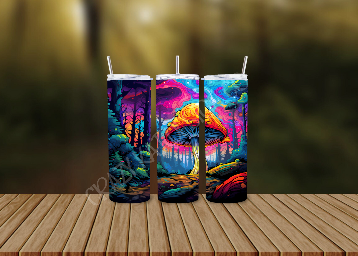 CUSTOMIZABLE MUSHROOMS HOT AND COLD TUMBLERS