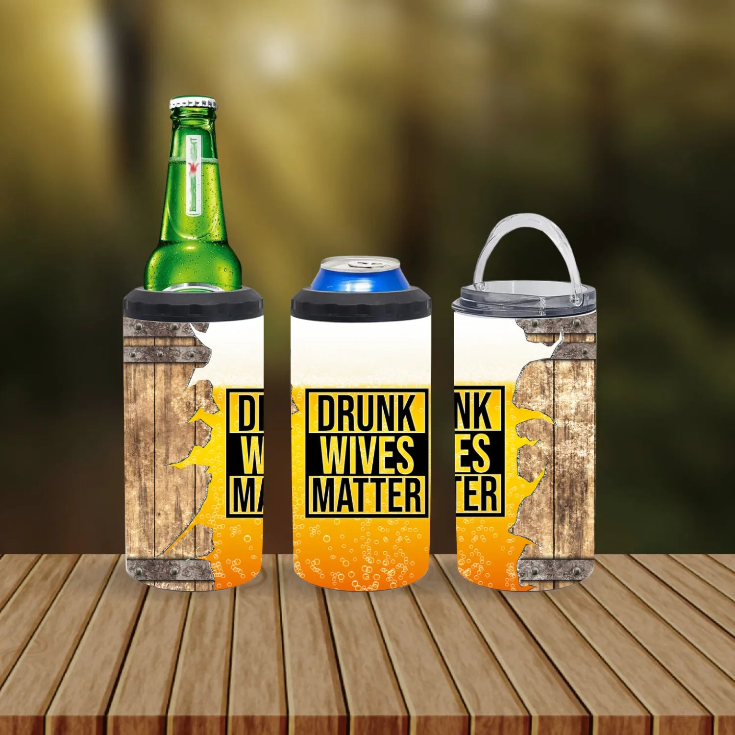 CUSTOMIZABLE DRUNK WIVES MATTER HOT AND COLD TUMBLER - Crazy Kat Design Co