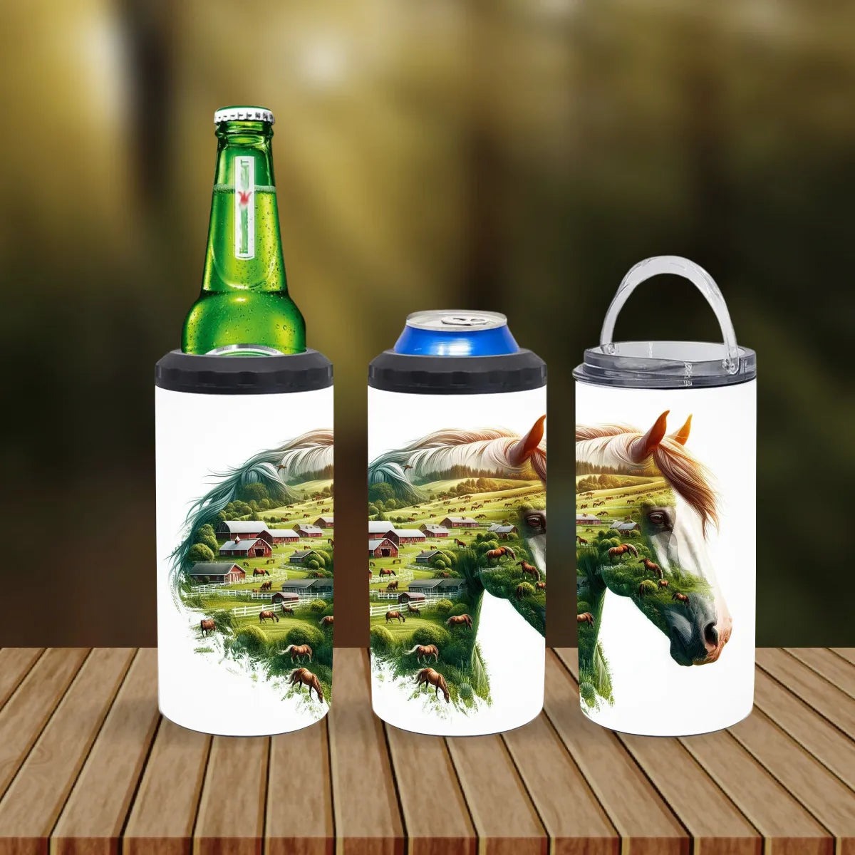 CUSTOMIZABLE HORSE HOT AND COLD TUMBLER - Crazy Kat Design Co