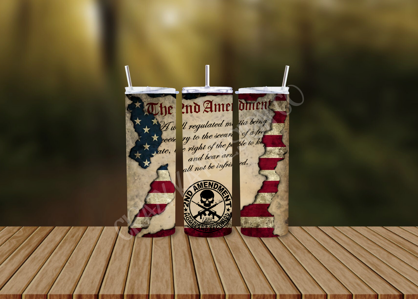 CUSTOMIZABLE 2ND AMENDMENT HOT AND COLD TUMBLERS