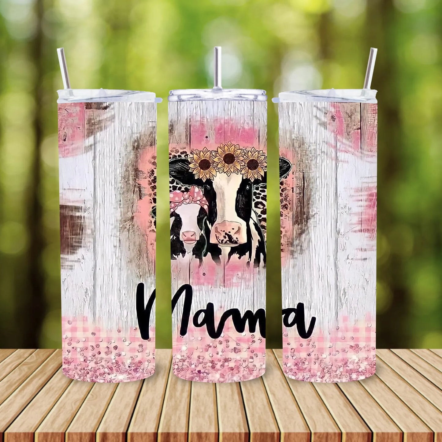 CUSTOMIZABLE MAMA COW HOT AND COLD TUMBLER - Crazy Kat Design Co