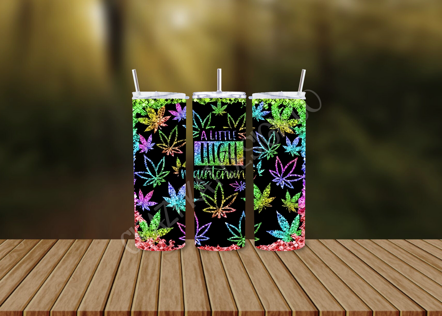 CUSTOMIZABLE A LITTLE HIGH MAINTENANCE HOT AND COLD TUMBLERS