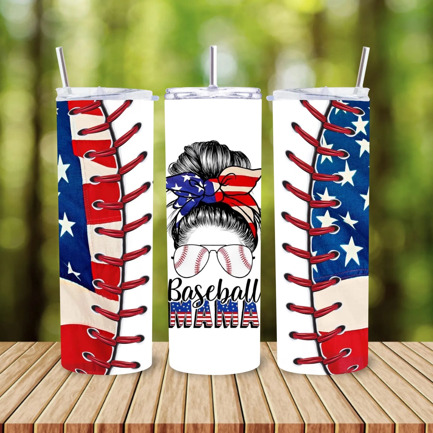 CUSTOMIZABLE BASEBALL MOM LIFE HOT AND COLD TUMBLER - Crazy Kat Design Co