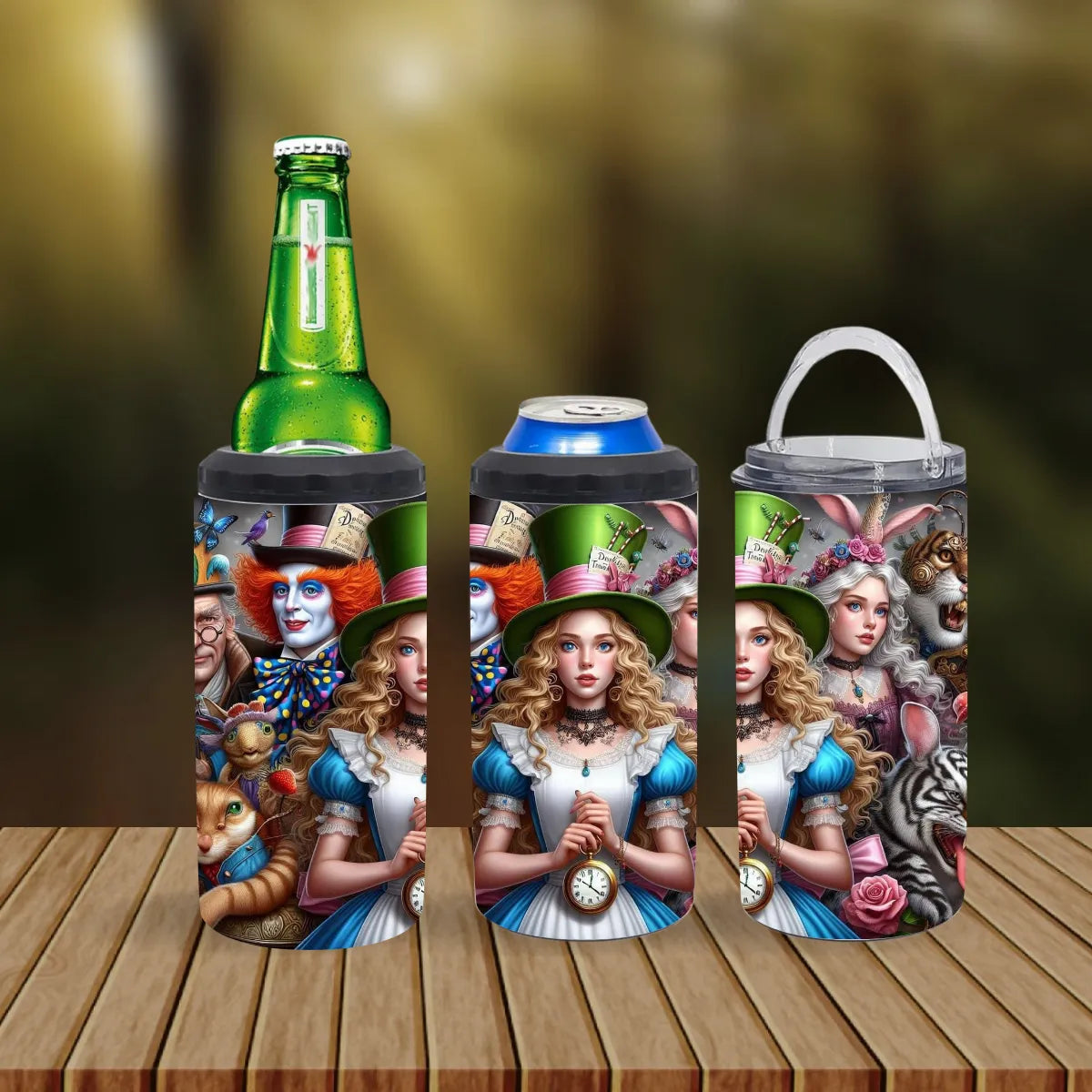 CUSTOMIZABLE ALICE IN WONDERLANDS HOT AND COLD TUMBLER - Crazy Kat Design Co