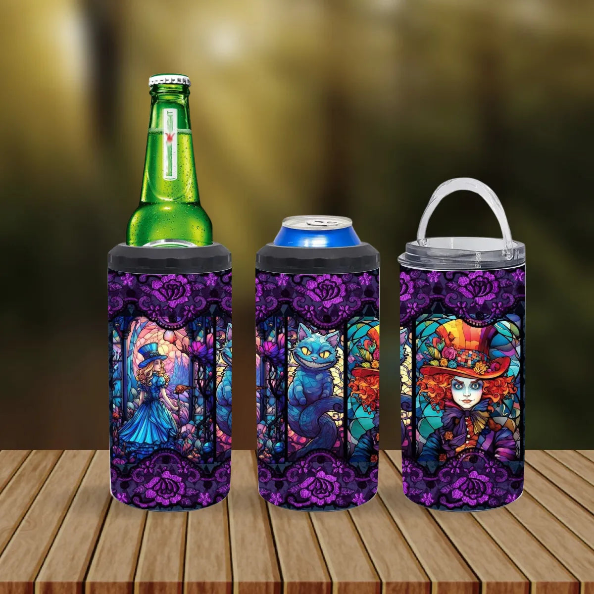 CUSTOMIZABLE ALICE IN WONDERLANDS HOT AND COLD TUMBLER - Crazy Kat Design Co