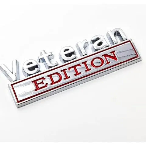 VETERAN EDITION METAL CAR EMBLEM - Crazy Kat Design Co