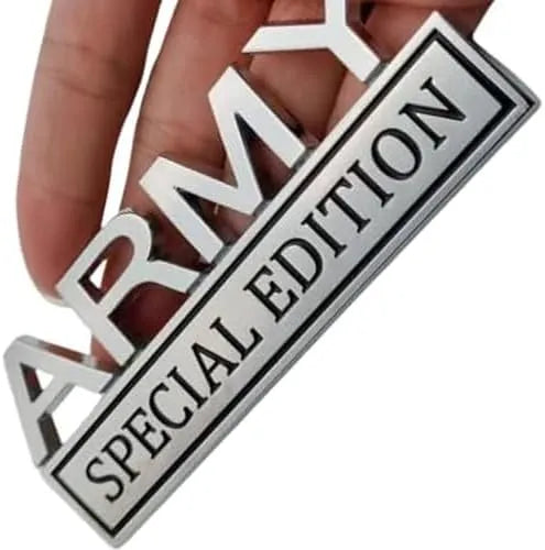 ARMY EDITION METAL EMBLEM - Crazy Kat Design Co