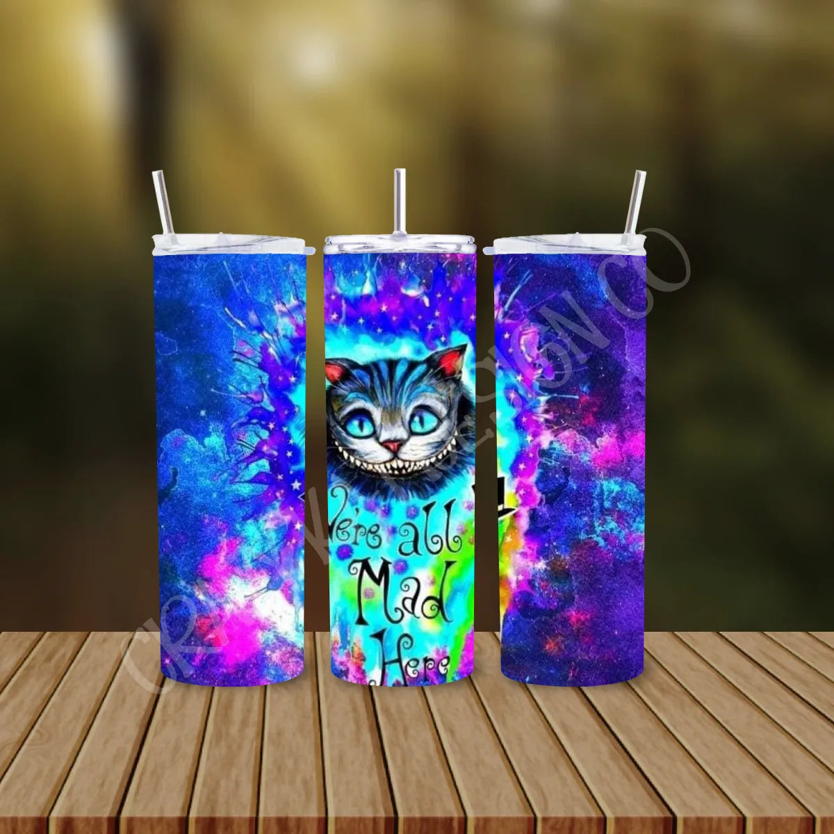 CUSTOMIZABLE ALICE IN WONDERLANDS HOT AND COLD TUMBLER - Crazy Kat Design Co