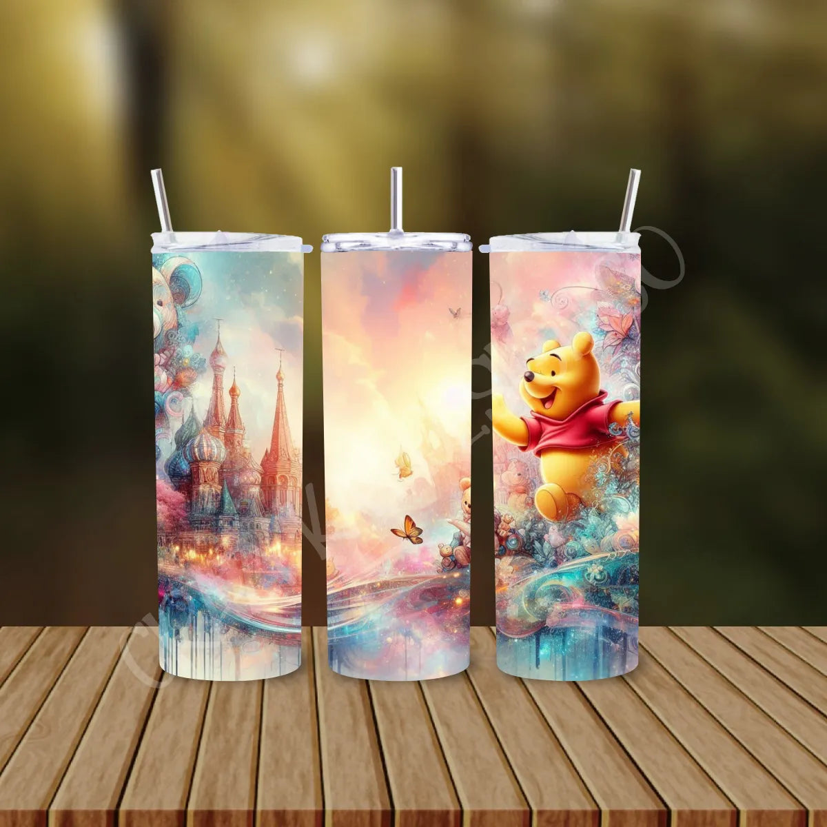 CUSTOMIZABLE POOH BEAR HOT AND COLD TUMBLER - Crazy Kat Design Co