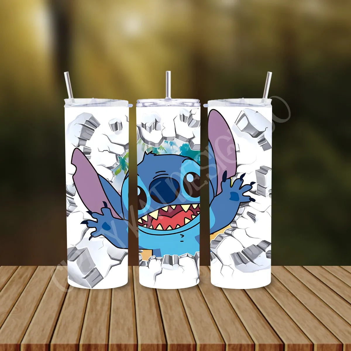 CUSTOMIZABLE STITCH HOT AND COLD TUMBLER - Crazy Kat Design Co