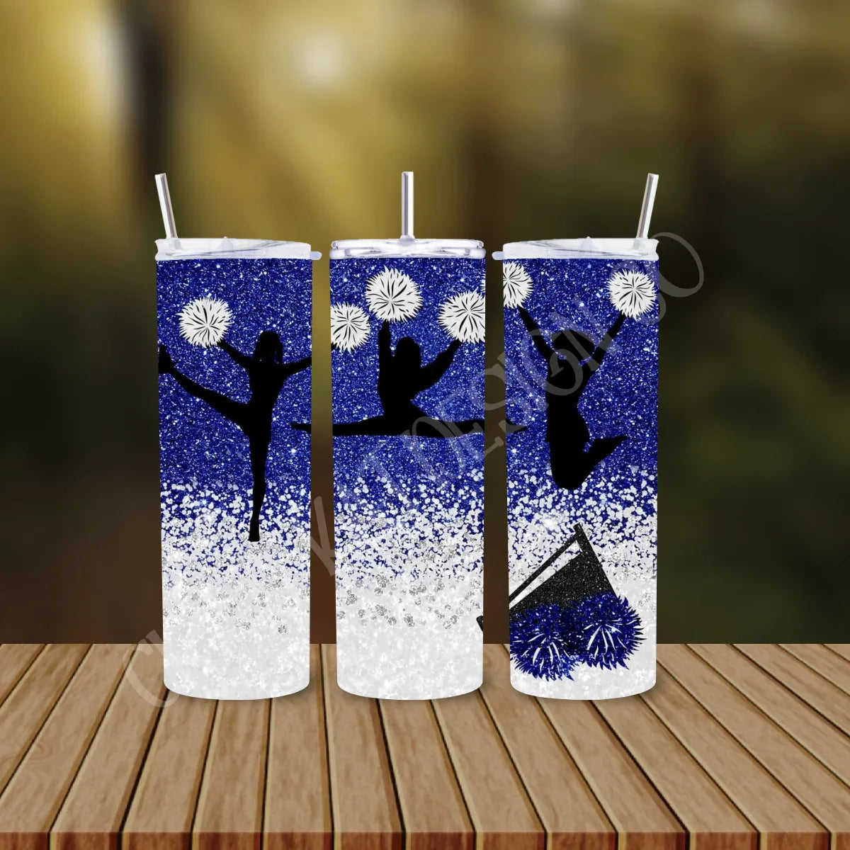 CUSTOMIZABLE BLUE CHEER HOT AND COLD TUMBLER - Crazy Kat Design Co