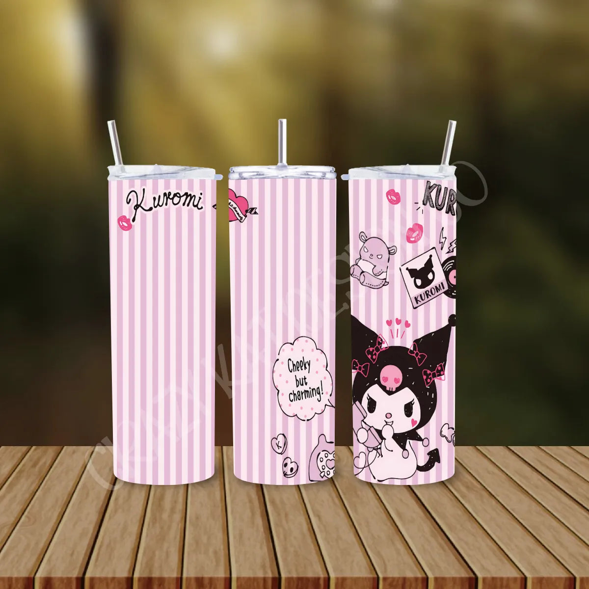 CUSTOMIZABLE KUROMI HOT AND COLD TUMBLER - Crazy Kat Design Co