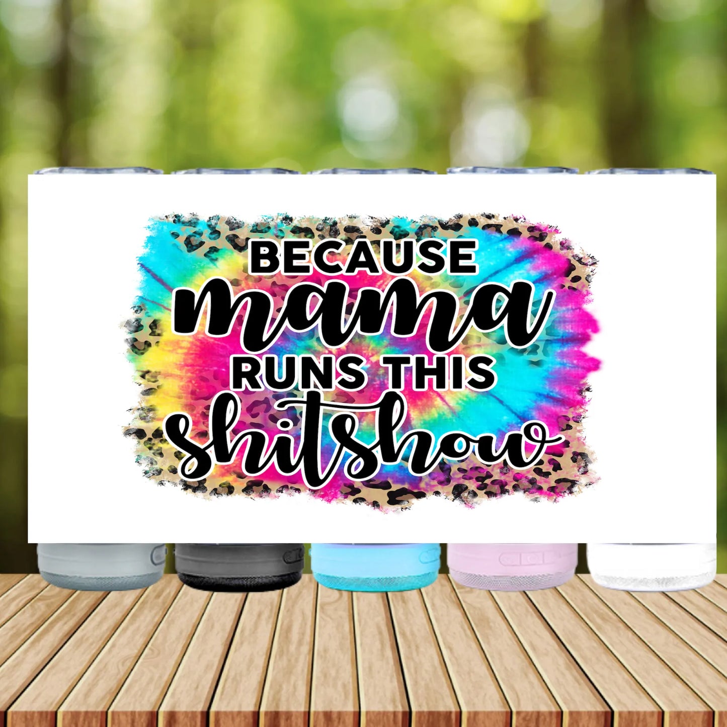 CUSTOMIZABLE BECAUSE MAMA RUNS THIS SHIT SHOW HOT AND COLD TUMBLER - Crazy Kat Design Co