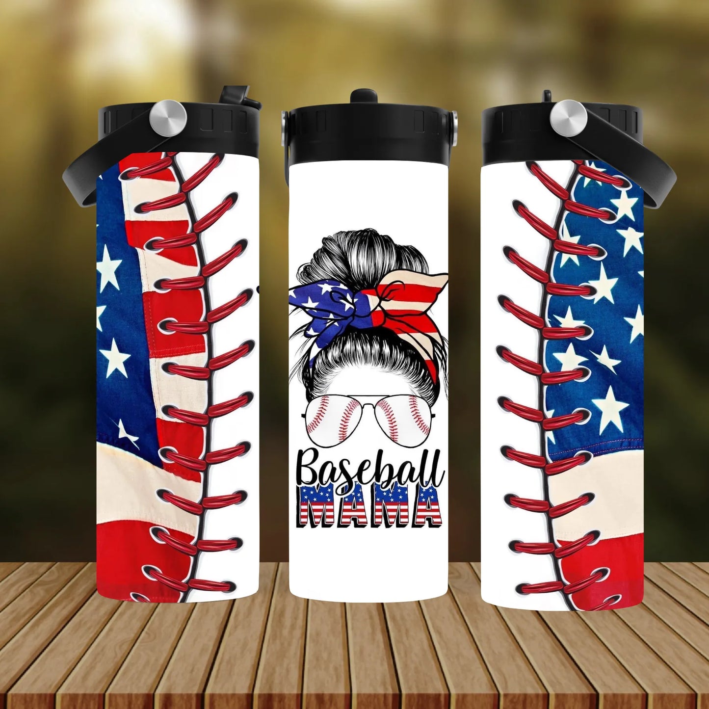 CUSTOMIZABLE BASEBALL MOM LIFE HOT AND COLD TUMBLER - Crazy Kat Design Co