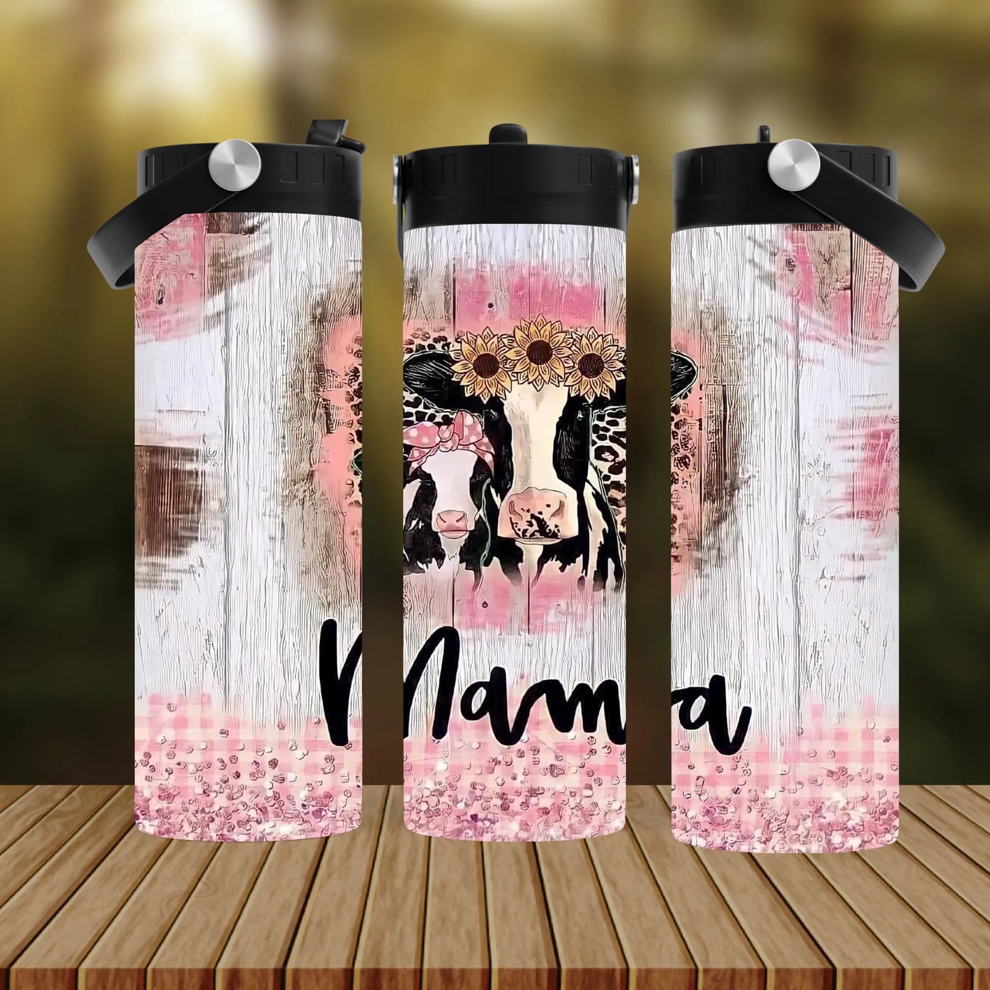 CUSTOMIZABLE MAMA COW HOT AND COLD TUMBLER - Crazy Kat Design Co