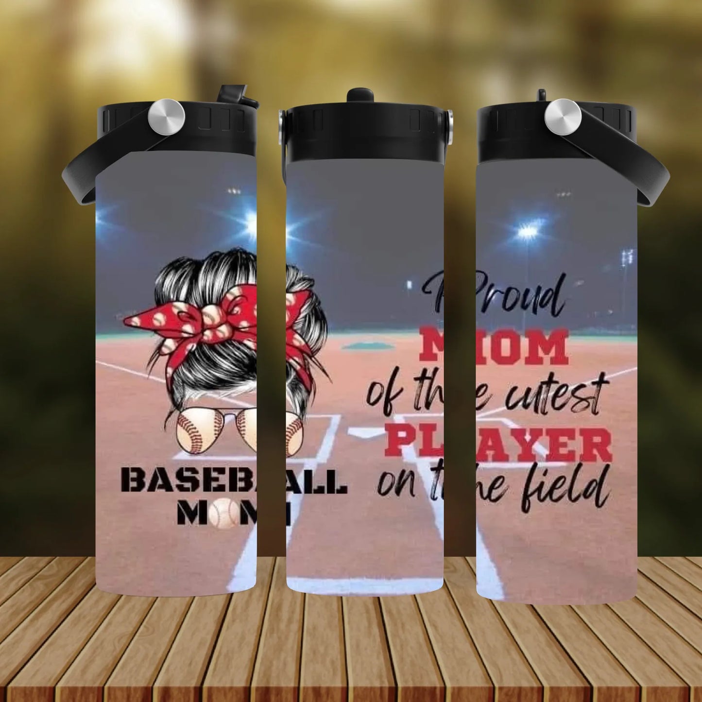 CUSTOMIZABLE BASEBALL MOM LIFE HOT AND COLD TUMBLER - Crazy Kat Design Co