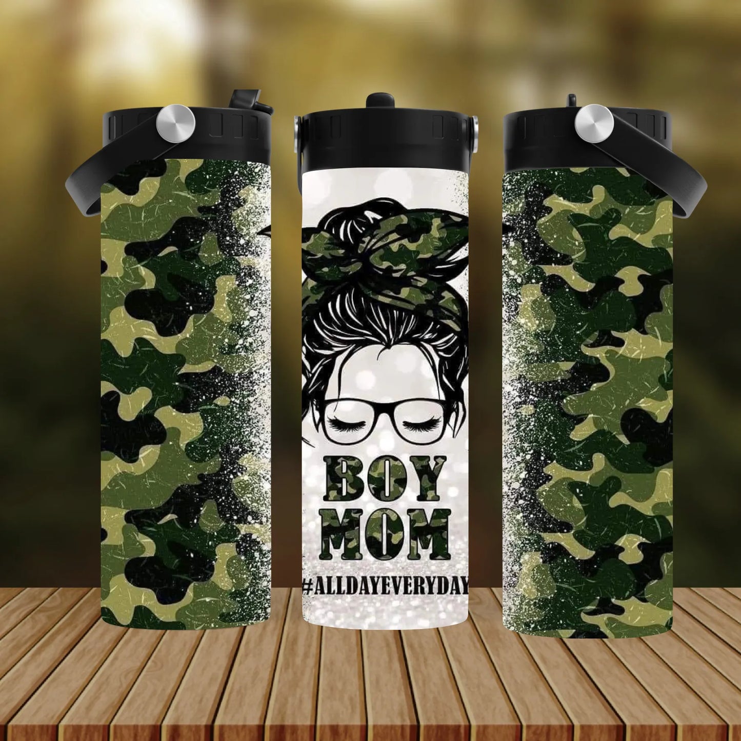 CUSTOMIZABLE BOY MOM HOT AND COLD TUMBLER - Crazy Kat Design Co