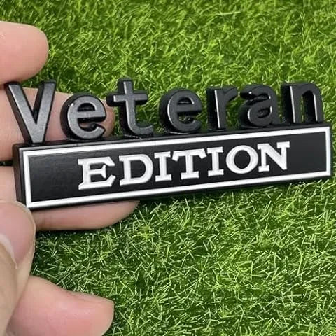 VETERAN EDITION METAL CAR EMBLEM - Crazy Kat Design Co