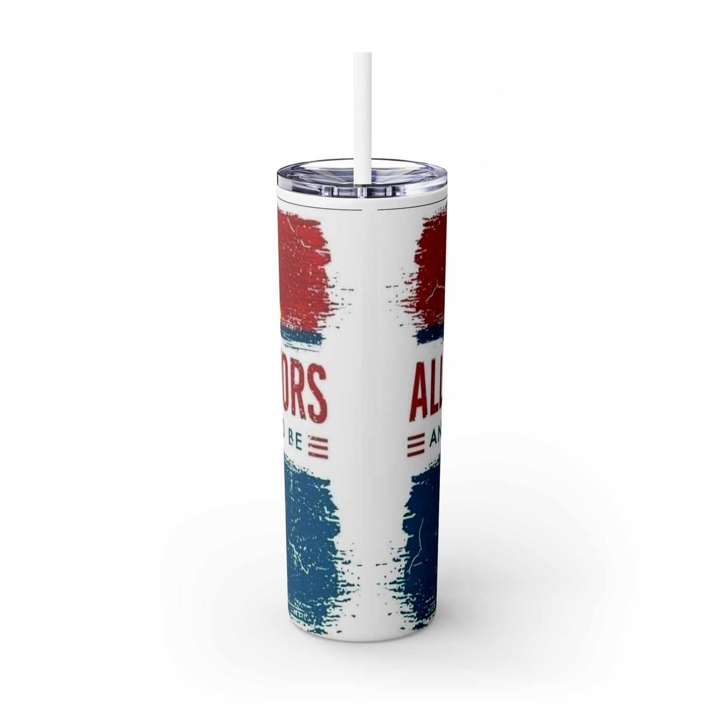Don’t be a salty heifer Skinny Tumbler with Straw, 20oz