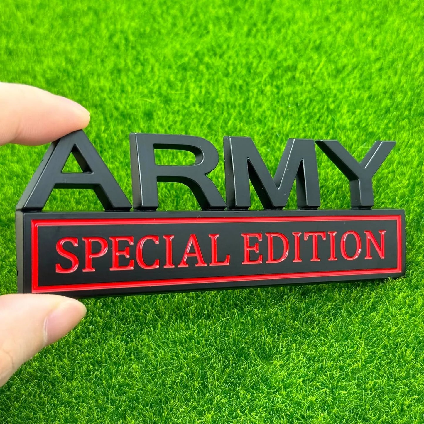 ARMY EDITION METAL EMBLEM - Crazy Kat Design Co