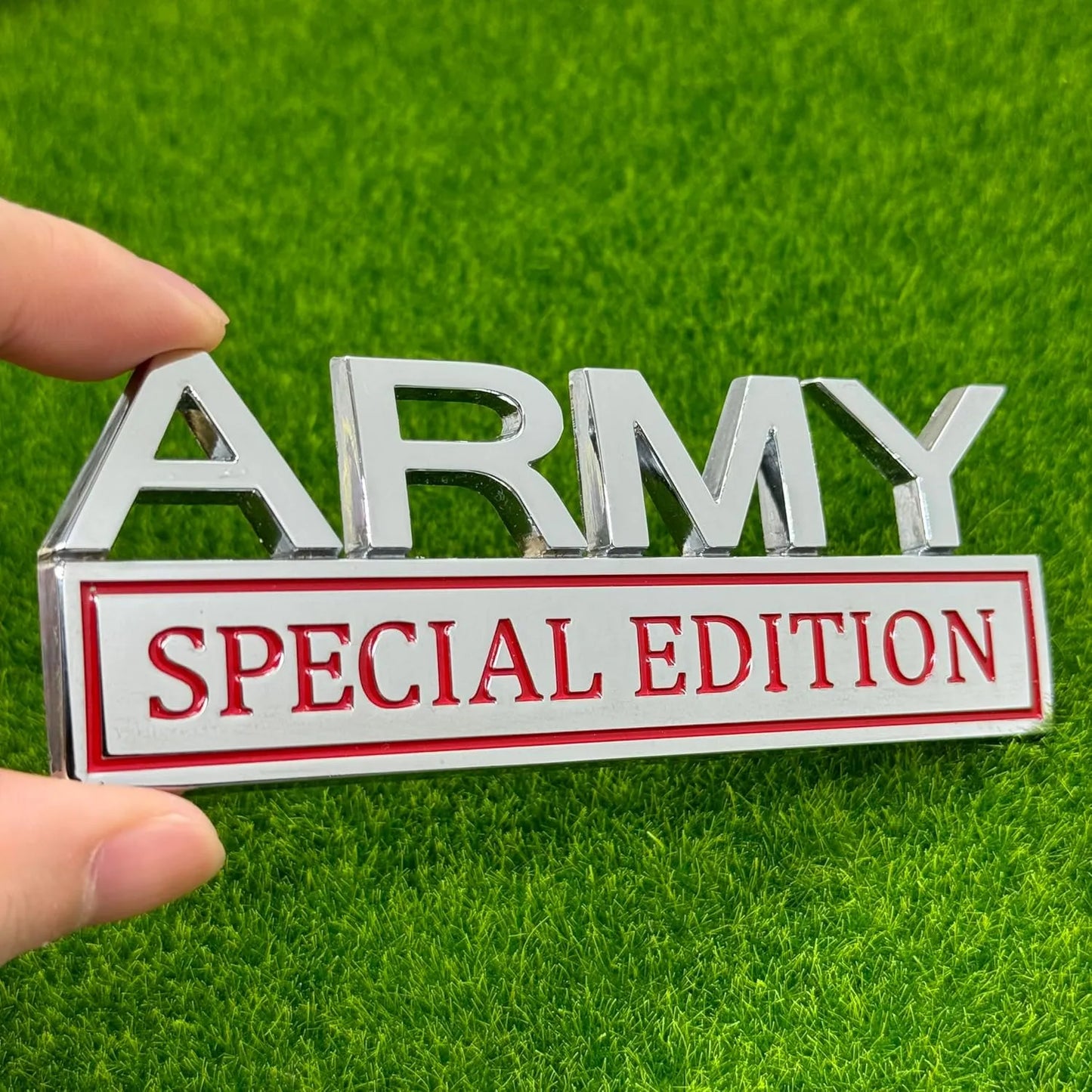 ARMY EDITION METAL EMBLEM - Crazy Kat Design Co