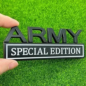 ARMY EDITION METAL EMBLEM - Crazy Kat Design Co