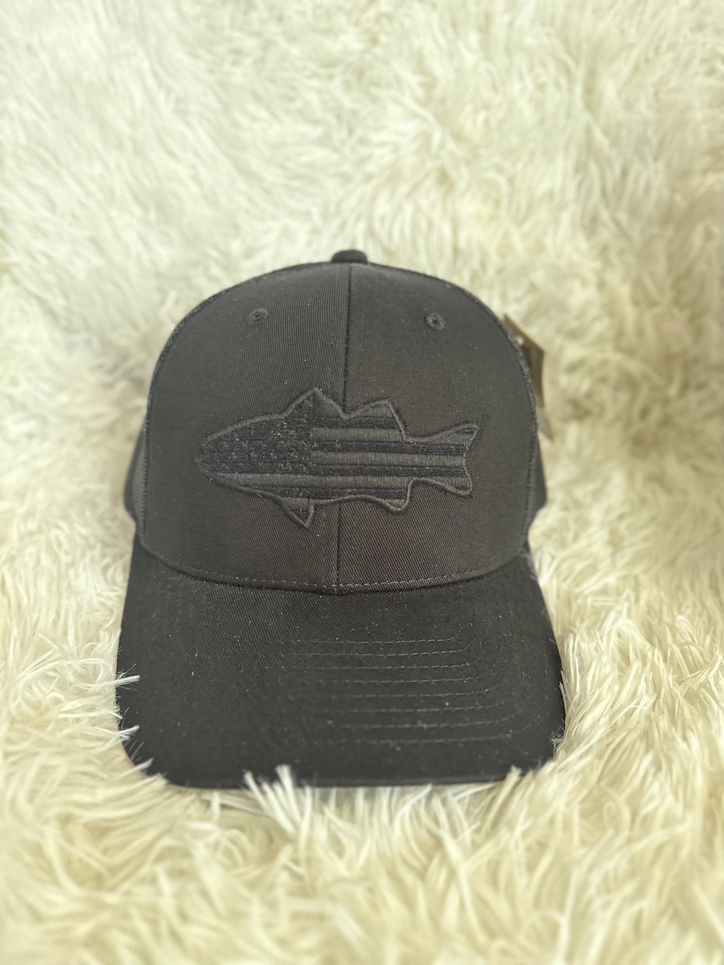 Snapback fish American Flag hat