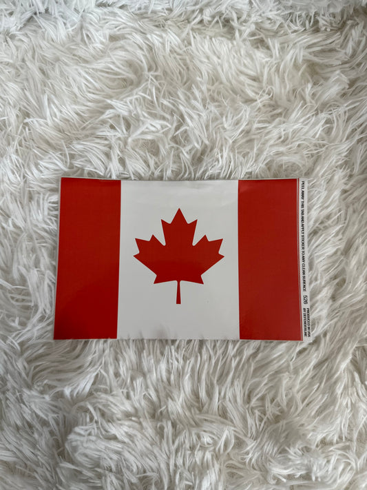 CANADIAN FLAG DYE CUT BUMPER/ WINDOW STICKER