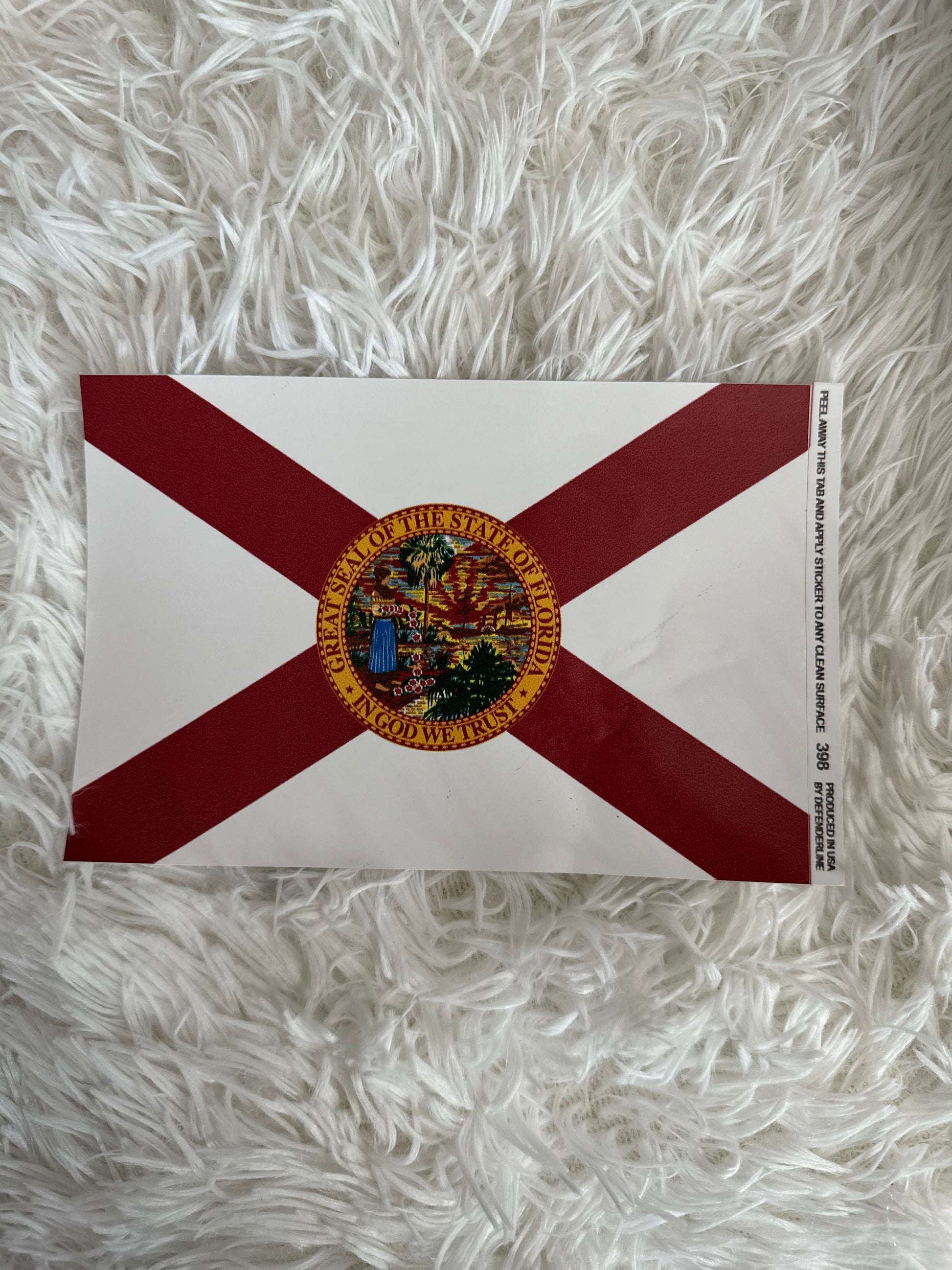 FLORIDA FLAG DYE CUT BUMPER/ WINDOW STICKER - Crazy Kat Design Co