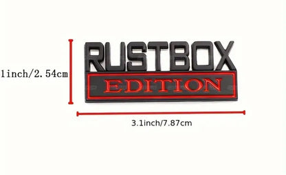 RUSTBOX METAL EMBLEM - Crazy Kat Design Co