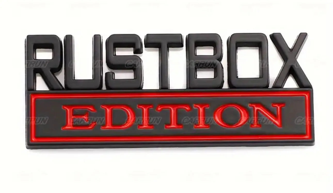 RUSTBOX METAL EMBLEM - Crazy Kat Design Co