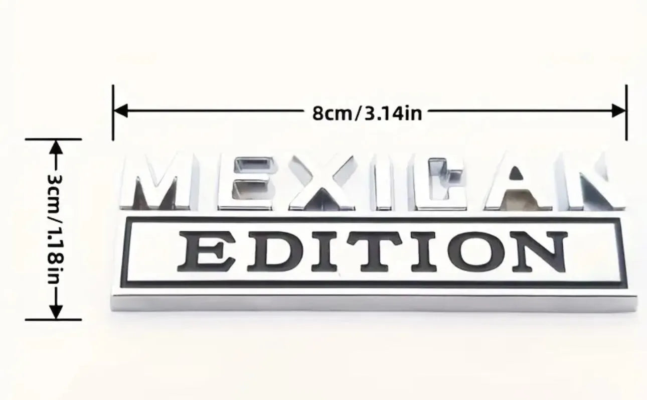 MEXICAN EDITION METAL EMBLEM - Crazy Kat Design Co