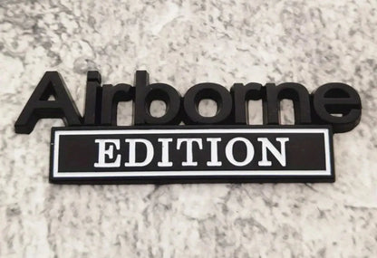 AIRBORNE METAL EMBLEM - Crazy Kat Design Co