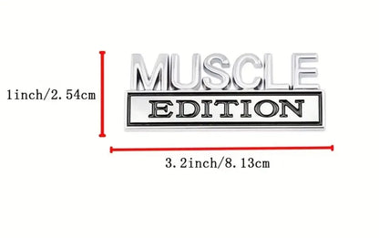 MUSCLE EDITION METAL EMBLEM - Crazy Kat Design Co