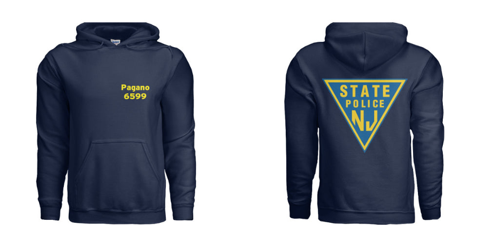 Custom Hoodie with Agreed on Logo Name and Badge number (For Wives)