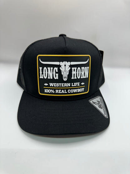 Long Horn Western Life 100% Real Cowboy Snapback Hat