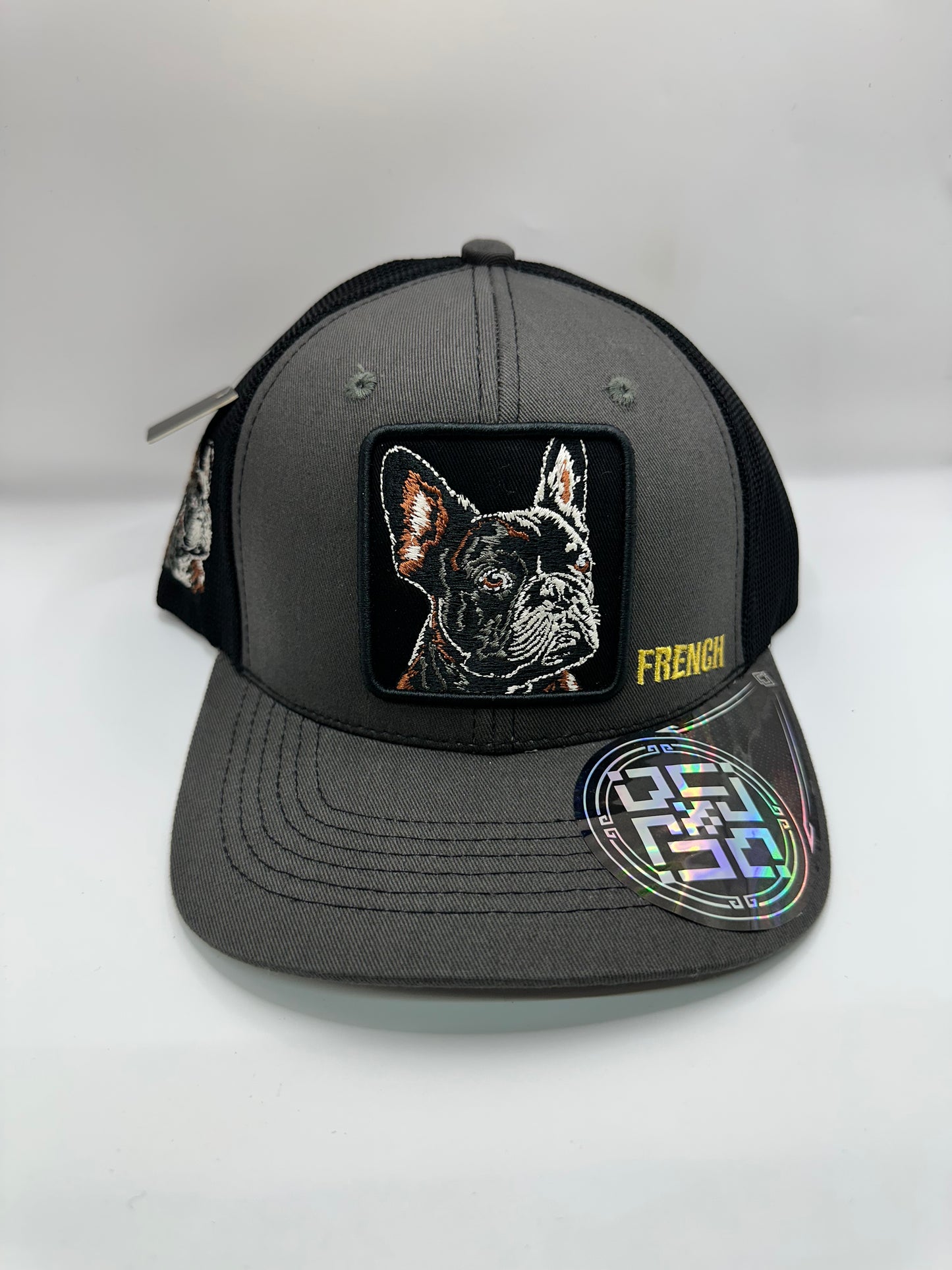 Frenchie Trucker Caps With Embroidery Animals Patch Four Seasons Snapback Baseball Cap For Men Women Adjustable Visor Hat