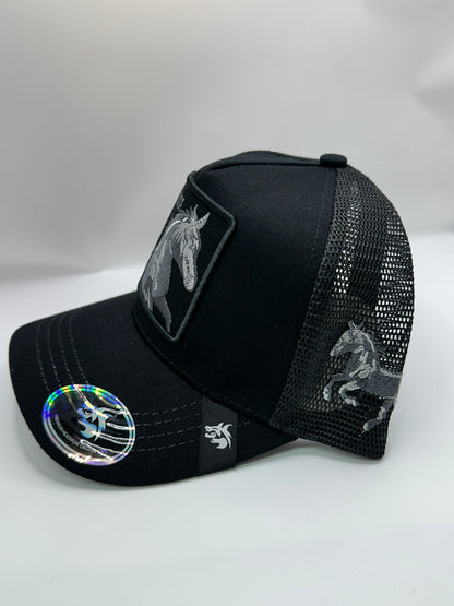 Horse Trucker Caps With Embroidery Animals Patch Four Seasons Snapback Baseball Cap For Men Women Adjustable Visor Hat