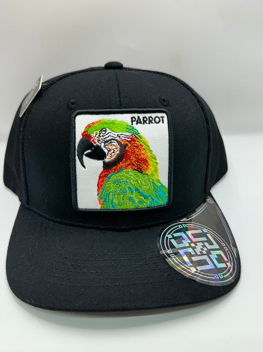 Parrot Trucker Caps With Embroidery Animals Patch Four Seasons Snapback Baseball Cap For Men Women Adjustable Visor Hat