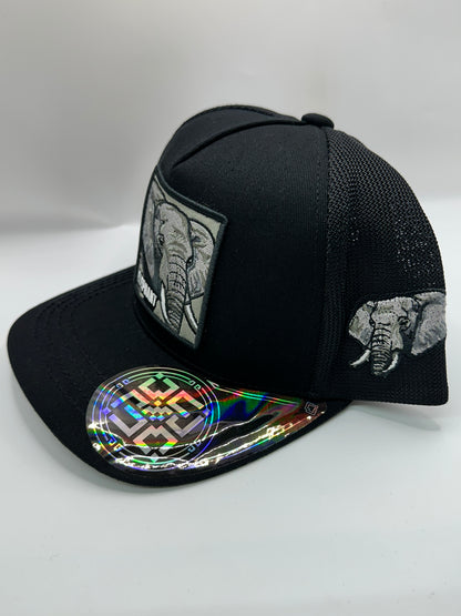 Elephant Trucker Caps With Embroidery Animals Patch Four Seasons Snapback Baseball Cap For Men Women Adjustable Visor Hat