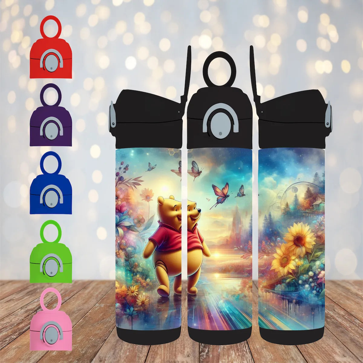 CUSTOMIZABLE POOH BEAR HOT AND COLD TUMBLER - Crazy Kat Design Co