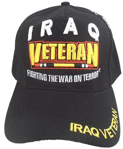 IRAQ VETERAN EMBROIDERED BASEBALL HAT