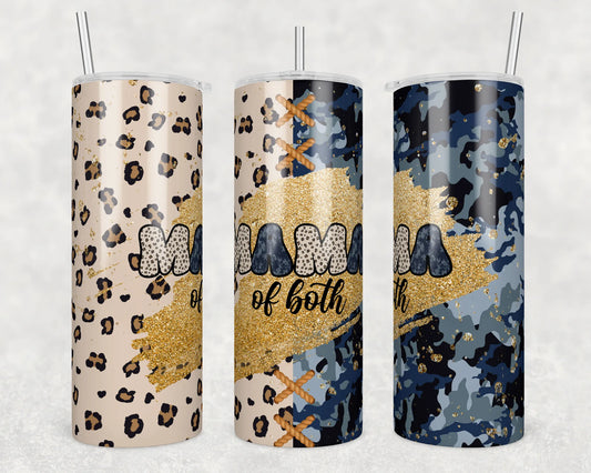 CUSTOMIZABLE MAMA OF BOTH HOT OR COLD TUMBLER - Crazy Kat Design Co