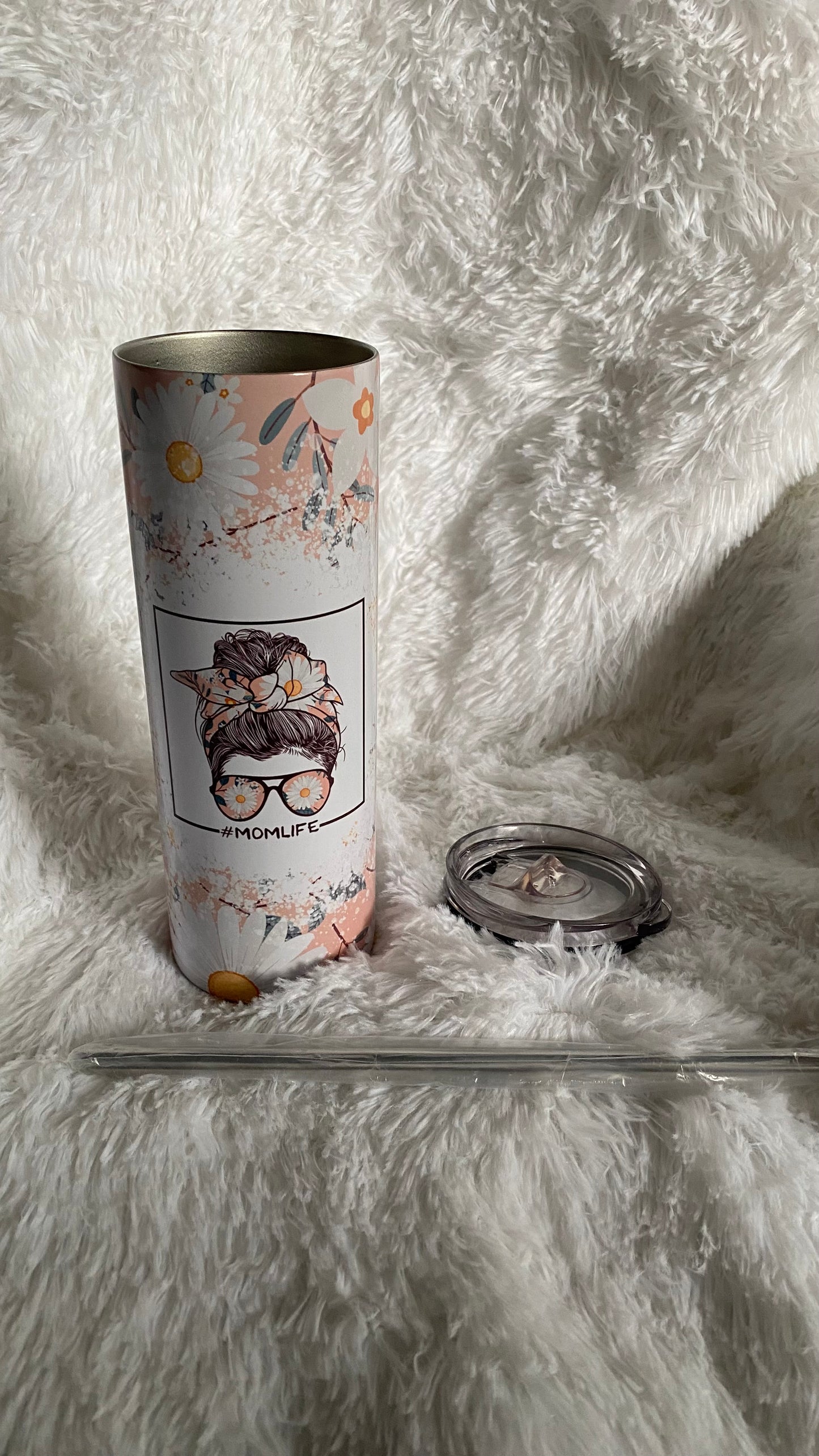 CUSTOMIZABLE MOM DAISY LIFE HOT AND COLD TUMBLER