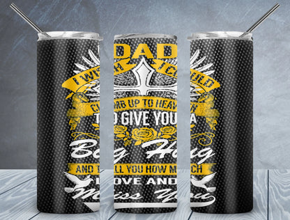 CUSTOMIZABLE DAD LIFE GOLF, TENNIS HOT AND COLD TUMBLER - Crazy Kat Design Co